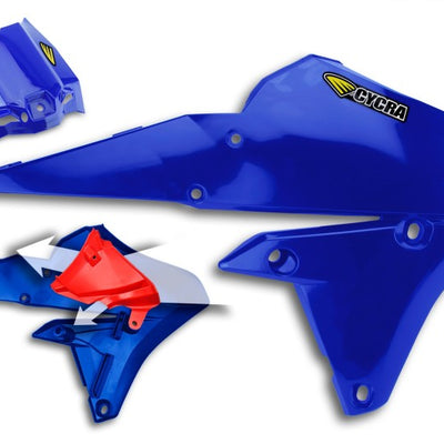 Cycra 15-19 Yamaha WR250F Powerflow Radiator Shrouds - OEM Blue