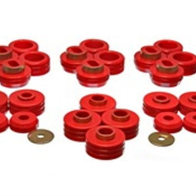 Energy Suspension 81-91 GM Denali XL/Suburban/Yukon XL 2WD/4WD Red Body (Cab) Mount Set