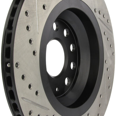 StopTech 09 VW Passat CC / 06-09 Passat Slotted & Drilled Left Rear Rotor