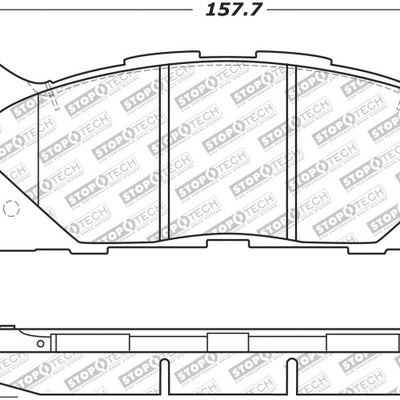 StopTech Street Select Brake Pads - Front