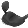 Mustang 08-21 Honda Electra Glide Std,Rd Glide,Rd King,Str Glide Lowdow Solo Seat Pearls - Black