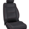 PRP 11-12 Jeep Wrangler JK Front Seat Covers/2 door or 4 door (Pair) - Black with Red Stitching
