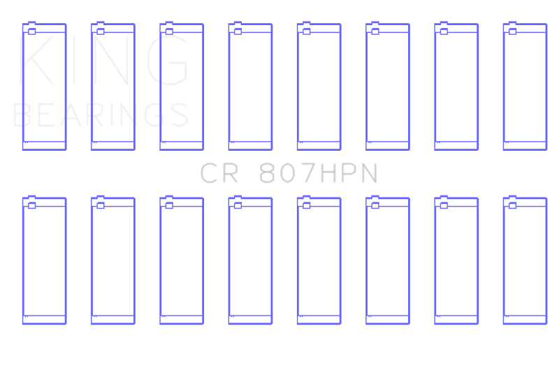 King Engine Bearings Chevrolet SBC 307ci 350ci Gen III/IV Connecting Rod Bearing Set
