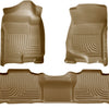 Husky Liners 07-13 GM Escalade/Suburban/Yukon WeatherBeater Tan Front & 2nd Seat Floor Liners