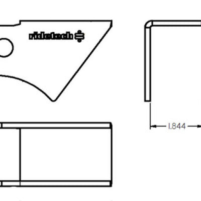 Ridetech Tri Link Frame Rod End Bracket 1-3/4in Wide