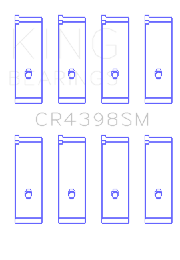 King Engine Bearings Honda L13A4/L15A (Size 0.25) Connecting Rod Bearing Set