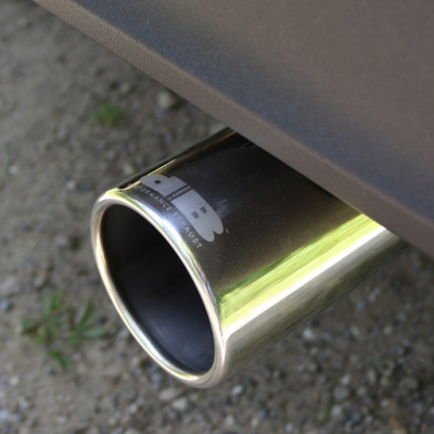 Corsa 2018-2025 Jeep Wrangler JL 2.5in Dual Rear Exit Polished Tips Touring Axle-Back Exhaust