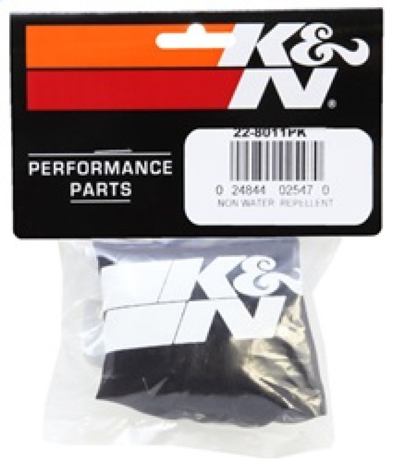 K&N PreCharger Air Filter Wrap Black Universal 4in. Height 4in. Inside Diameter