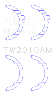 King Engine Bearings Volkswagen JR 1.6L (td) Thrust Washer Set
