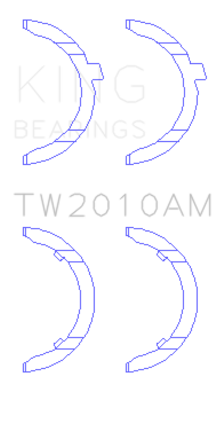 King Engine Bearings Volkswagen JR 1.6L (td) Thrust Washer Set