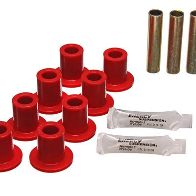 Energy Suspension Leaf Spring Bushing Set - Red
