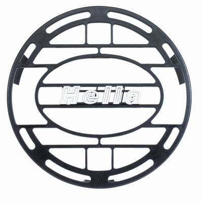 Hella Stone Shield Round Plastic Black Hella Logo Light Cover
