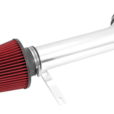 Spectre 92-00 Honda Civic L4-1.6L F/I Air Intake Kit - Polished w/Red Filter