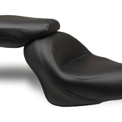 Mustang 07-15 Honda VT750C2 Spirit,10-20 Phantom Wide Touring 2PC Seat - Black