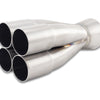 Vibrant 4-1 SS Merge Collector (1.50in Inlet Slipover ID 2.00in Merge Outlet OD) Single Unit