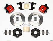 Wilwood Combination Parking Brake Rear Kit 11.00in Red Civic / Integra Drum 2.46 Hub Offset