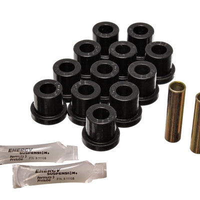 Energy Suspension 55 Chevy Bel Air Black Rear Leaf Spring Bushing Set