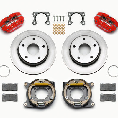 Wilwood Dynapro Lug Mount P/S Park Brake Kit Red Big Ford 2.36in Off Bronco 5 x 5.50