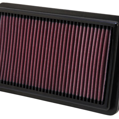 K&N Replacement Air Filter 10.188in O/S Length x 6.375in O/S Width x 1.063in H for 12 Honda Civic Si