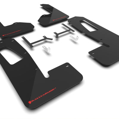 Rally Armor 22-25 Rivian R1S Black UR Mud Flap w/Red Logo