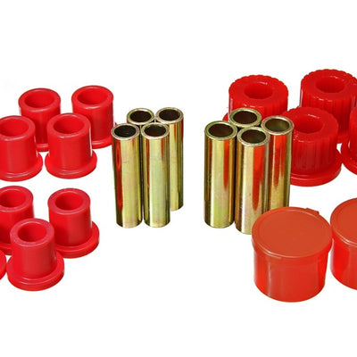 Energy Suspension 98-11 Ford Ranger 2/4WD Rear Leaf Spring Bushing Set - Red