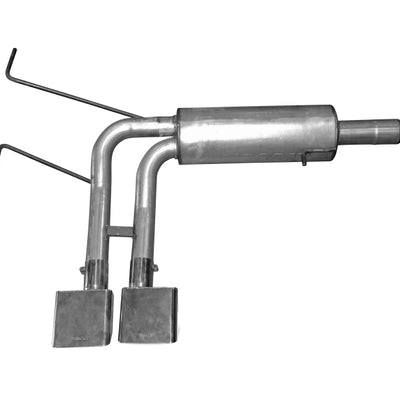 Gibson 10-13 Chevrolet Silverado 1500 LS 4.8L 2.5in Cat-Back Super Truck Exhaust - Stainless