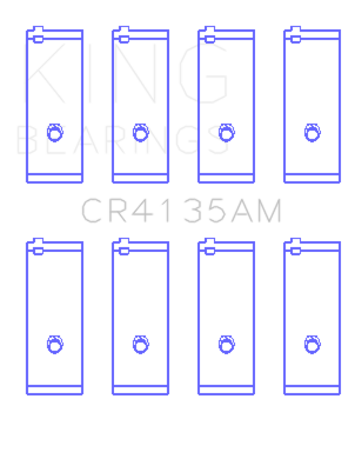 King Engine Bearings 85-01 Toyota 5SFE L4 DOHC 16 Valves (Size +0.25) Rod Bearing Set