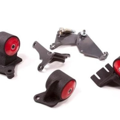 Innovative 90-91 Integra / 92-93 GS-R B-Series Conversion Blk Steel Mounts 60A Bushings w/o Actuator
