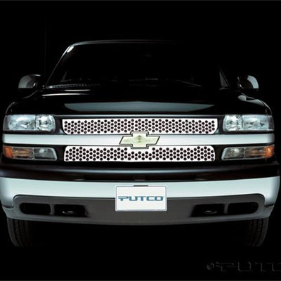 Putco 99-00 Chevrolet Silverado LD Punch Stainless Steel Grilles