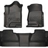 Husky Liners 14 Chevrolet Silverado/GMC Sierra WeatherBeater Black Front & 2nd Seat Floor Liners