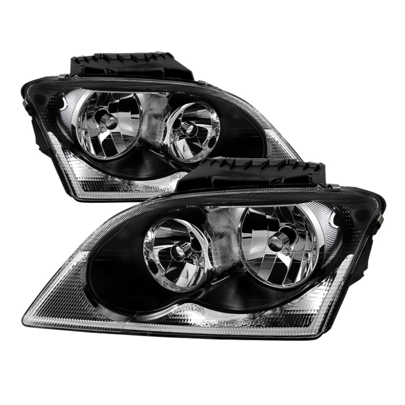 xTune Chrysler Pacifica 04-06 Halogen OEM Style Headlights Black HD-JH-CHRPA04-BK