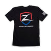 Zone Offroad Black Premium Cotton T-Shirt w/ Patriotic Zone Logos - XL