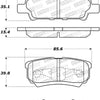 StopTech 07-17 Jeep Patriot Street Performance Rear Brake Pads