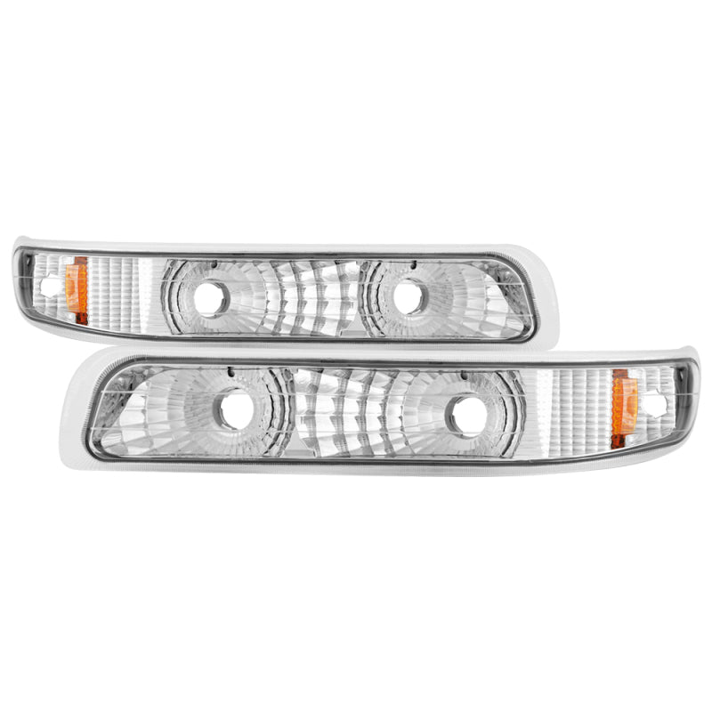 xTune Chevy Silverado 99-02 / Chevy Suburban/Tahoe 00-06 Amber Bumper Lights Euro CBL-JH-CS99-AM-E