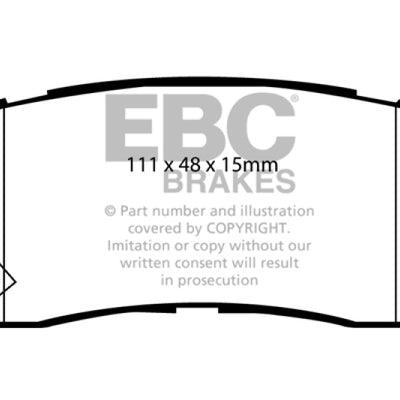 EBC 15+ Kia Sedona 3.3 Ultimax2 Rear Brake Pads