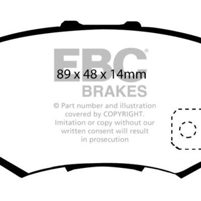 EBC 97 Acura CL 2.2 Redstuff Rear Brake Pads