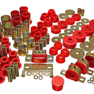 Energy Suspension 73-80 Chevrolet / GMC 2WD 1/2 Ton Pickup Red Hyper-flex Master Bushing Set