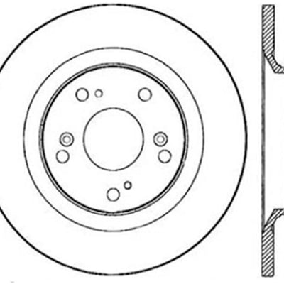 StopTech Power Slot 00-09 Honda S2000 CRYO Rear Right Slotted Rotor