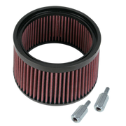 S&S Cycle 1in Taller Pleated Stealth Air Filter Kit