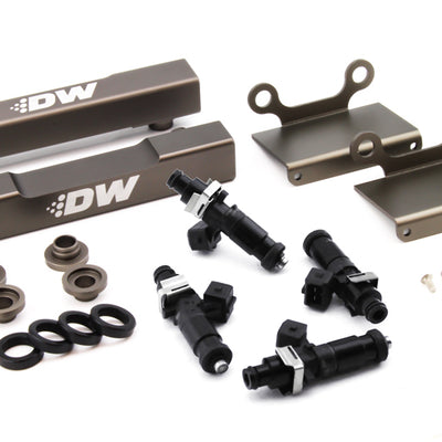 DeatschWerks 04-06 Subaru STI/LGT Side Feed to Top Feed Fuel Rail Conv Kit w/ 1200cc Injectors
