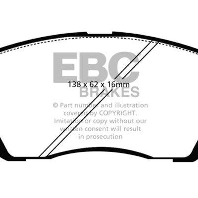 EBC 10-15 Hyundai Tucson 2.0 AWD Ultimax2 Front Brake Pads