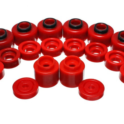Energy Suspension Body Mount Set - Red