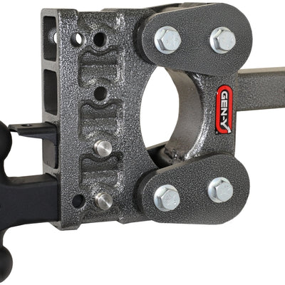 Gen-Y The Boss Torsion-Flex 2in Shank 5in Drop 10K Hitch w/GH-031 Dual-Ball/GH-032 Pintle Lock