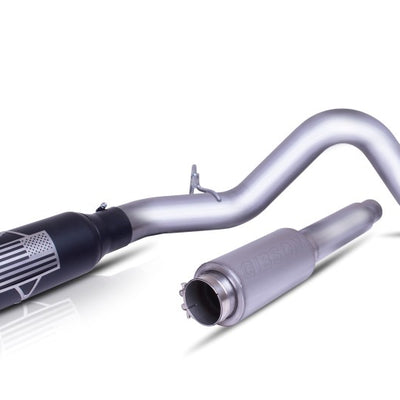 Gibson 07-09 Chevrolet Silverado 1500 LT 4.8L 4in Patriot Series Cat-Back Single Exhaust - Stainless