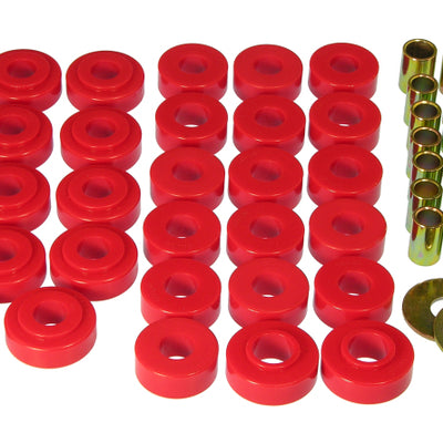 Prothane 65-67 GM Hardtop Body Mount Kit - Red