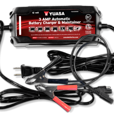 Yuasa 3 Amp Charger & Maintainer (12V)
