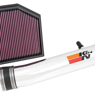 K&N 69 Series Performance Typhoon Intake Kit - Polished for 13-14 Lexus GS350 3.5L V6