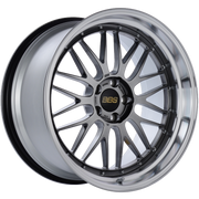 BBS LM 20x10.5 5x114.3 ET20 CB66 Diamond Black Center Diamond Cut Lip Wheel