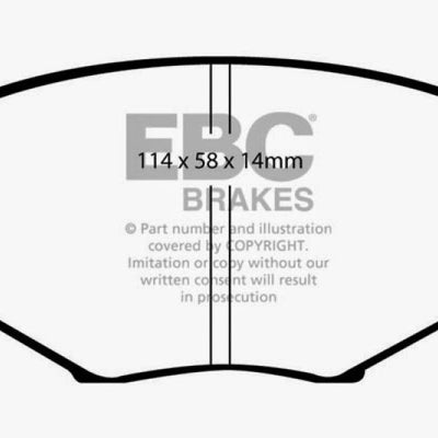 EBC 94-01 Mazda Miata MX5 1.8 Redstuff Front Brake Pads