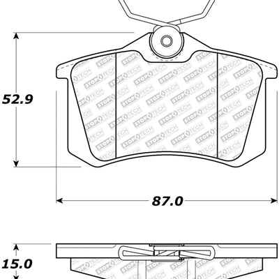 StopTech Street Select Brake Pads - Rear